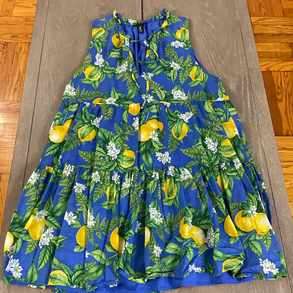 AQUA frills and florals cotton dress.